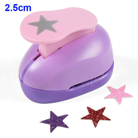 Poinons de Scrapbook 25mm, coupe-main, carte, artisanat, Calico, impression, bricolage, papier mousse Eva, poinon de trou, poinon en forme de Clip Photo, 1 pièce,star