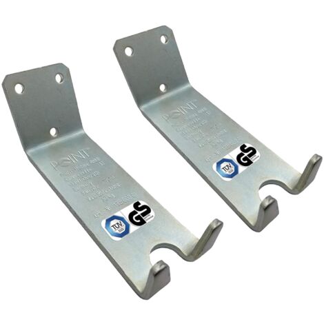 Point 13600021 Supporto da Parete per Bicicletta, Argento