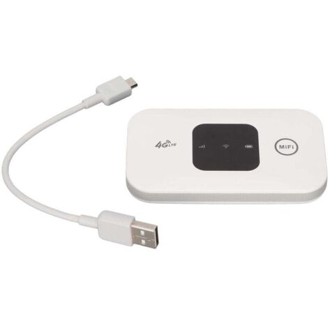 Point D'accès 4G - Routeur Carte SIM - WiFi Portable 150 Mbps - Batterie 2100 mAh - Pour Maison Bureau Voyage - 1 Pièce