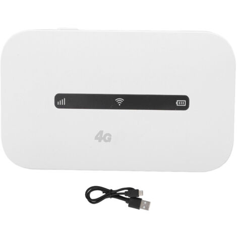 Point d'accès WiFi routeur 4G mobile prend en charge 8 à 10 appareils connectés, emplacement pour carte SIM micro, batterie de 3000 mAh, puce intelligente, routeur sans fil version asiatique (FDD: B1/