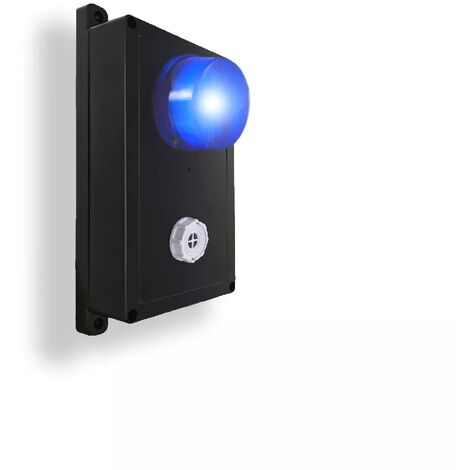 Point d'alerte compact supplémentaire noir panique sans fil - flash & sirène multi tonalités (gamme KP)