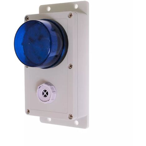 Point d'alerte compact supplémentaire panique sans fil - flash & sirène multi tonalités (gamme KP)