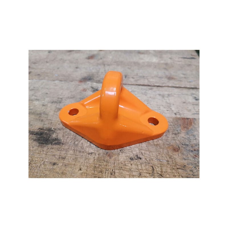 Point d'ancrage double aluminium - Bleu ral 5015 - 1 pièce - 100426