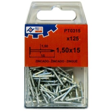 POINTE ACIER C PLAT ZN C/100 - 1,50X20 MM