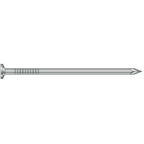 Pointe cannelée galvanisée à chaud tête plate 2.3x60 mm - Boite de 2090