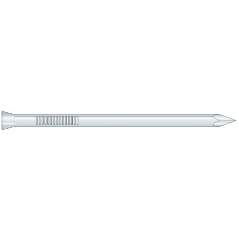 Pointe cannelée tête homme galvanisé 2.0x50mm - Boite de 500