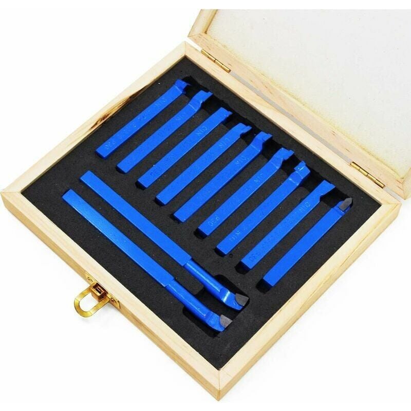 Pointe De Carbure À Pointe De Coupe Outil De Soudage - Fraisage De Coupe pour Outils de Tour en Métal - Lot de 11 PCS 8mm
