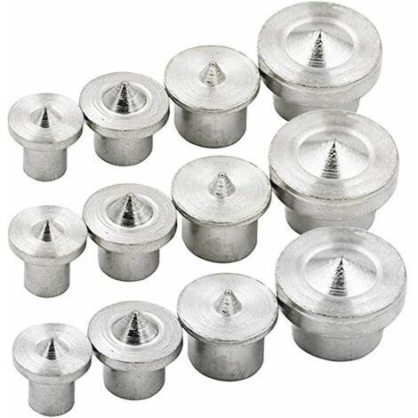 Pointe de Centrage, 12 Pièces Goujons de Centrage Chevilles et Tenon pour Chevillage 6-12 mm