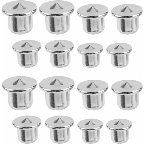 Pointe de Centrage 16 Pièces Goujons de Centrage Chevilles Outil de Centrage de Goujon Localisateur de Broches Rondes - 6mm, 8mm,10mm,12mm (Argent)