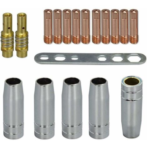 Pointe de contact MB15 15AK 0.8mm M6 & porte-conseils Difuser et coupe de protection pour torche de soudage MB15 15AK MIG 18pk