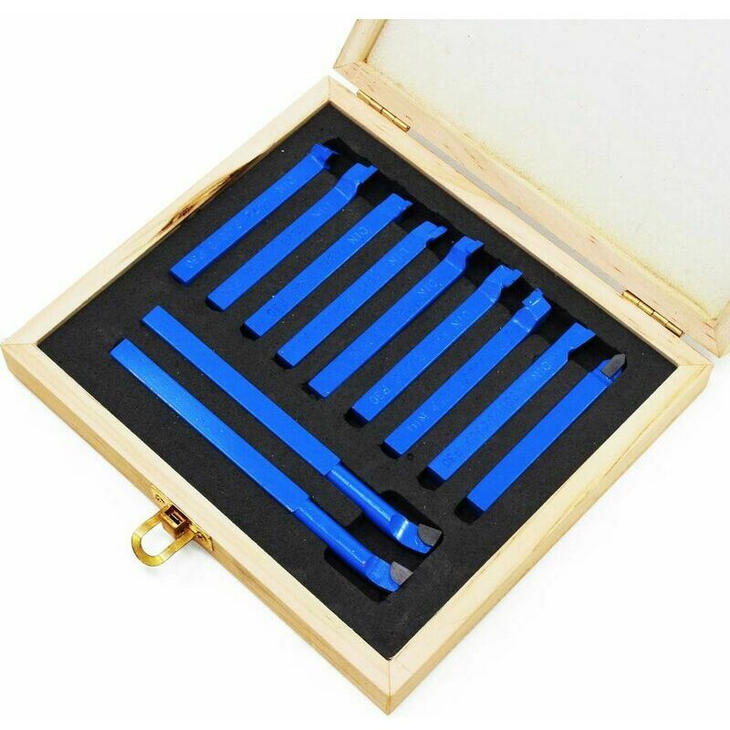 ZVD - Pointe de Coupe en Carbure Outil de Soudage - Ensemble Polyvalent pour Tour en Métal (11 pcs 8mm)