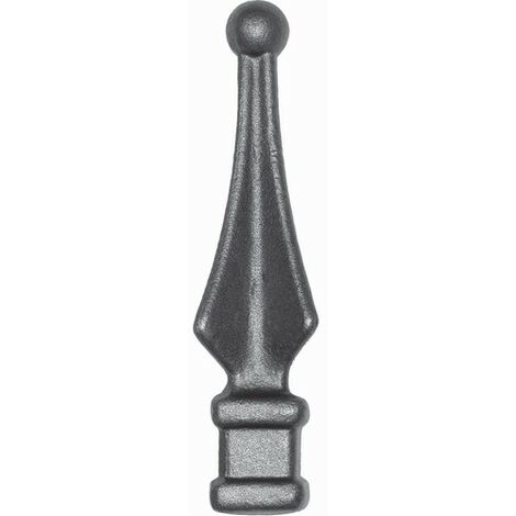 Pointe de lance carré de 18 en fer forgé