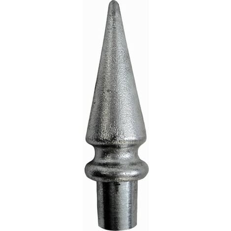 Pointe de lance cône - Hauteur 70mm largeur 22mm base Ø16mm - Aluminium - À coller - DECO FER FORGE