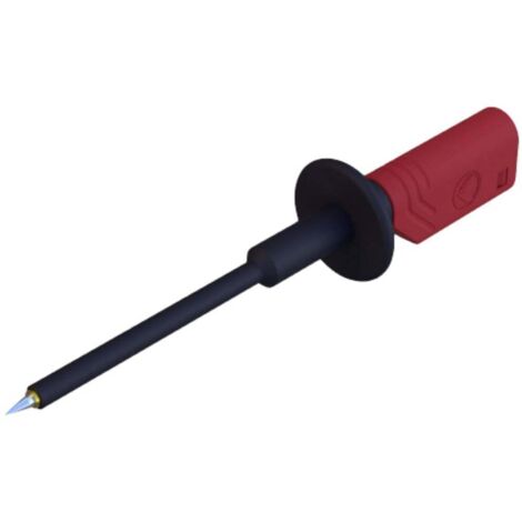Pointe de touche de sécurité SKS Hirschmann PRUEF 1600 Au rt 975017701 enfichable 2 mm CAT III 1000 V rouge 1 pc(s) W73343