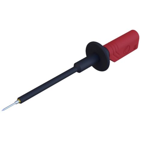 Pointe de touche de sécurité SKS Hirschmann PRUEF 1610 FT Au rt 975018701 enfichable 2 mm CAT II 1000 V rouge 1 pc(s)