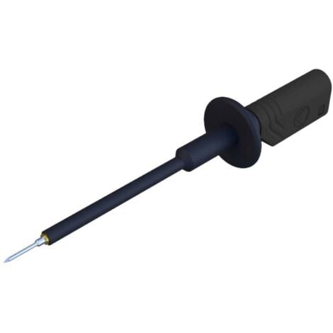 Pointe de touche de sécurité SKS Hirschmann PRUEF 1610 FT Au sw 975018700 enfichable 2 mm CAT II 1000 V noir 1 pc(s)