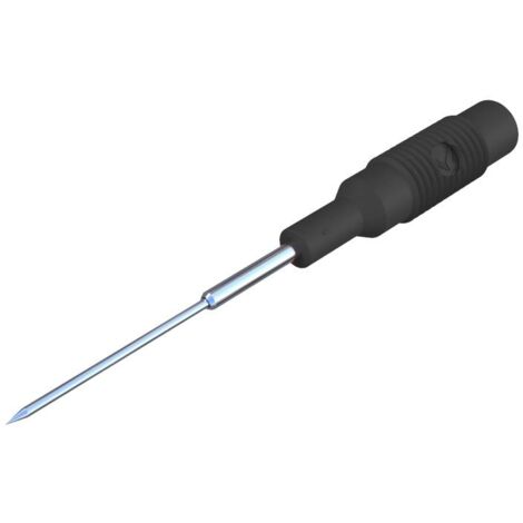 Pointe de touche SKS Hirschmann MZS 1 - PRUEF 973601100 enfichable 4 mm CAT I noir 1 pc(s) X40582