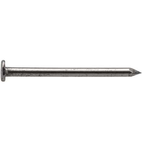 Pointe en acier poli Viswood à tête plate 1,0x15 mm (Boite de 80g)