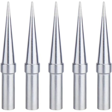 Pointe Fer à Souder Conique 0,4 mm Cuivre Plaqué Nickel – 5 Pièces pour Weller WESD51 WES51 WES50