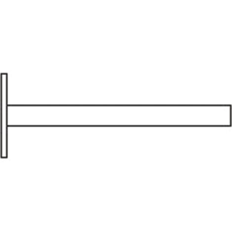 Pointe T Large FRENEHARD galvanisé - 45 x 17 mm - Boite de 5 kg