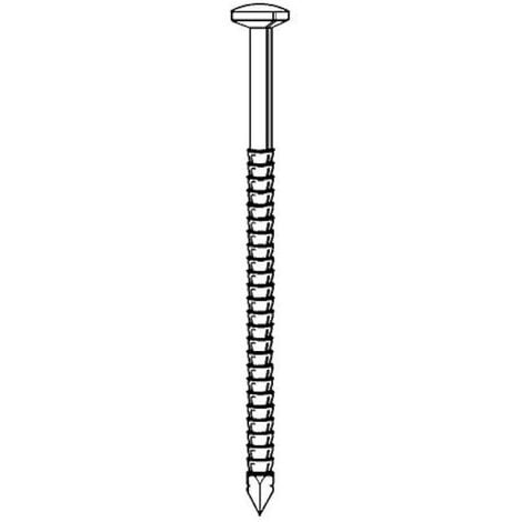 Pointe tête bombée Alsafix TB250609 2,5/2,7x60 annelée inox 1kg