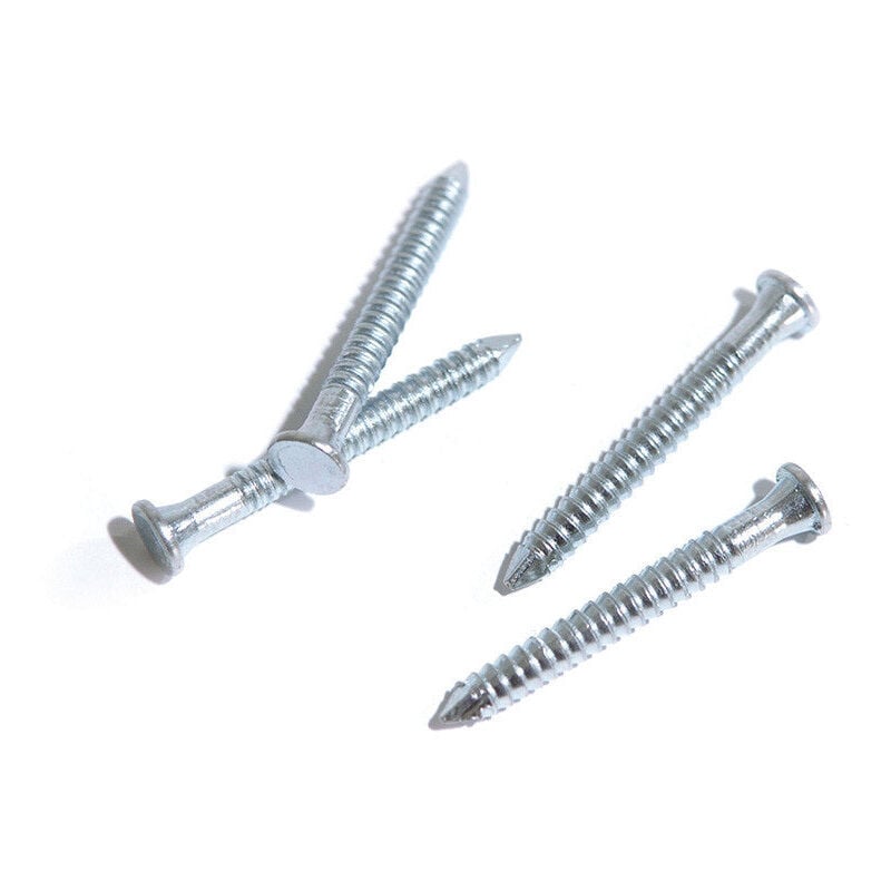 Pointe Tête Plate Fraisée Norfix ancrage électrozingué de 12µ Annelée par 5 Kg