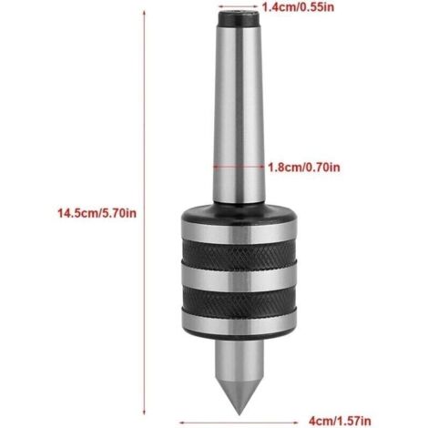 Pointe tournante MT2, Pointe de Centrage Pointe, Outils tour a metaux, d\'outils de tournage moyens de haute prcision de centre tournant de centre vivant de MT2 pour la machine de poupe de tour