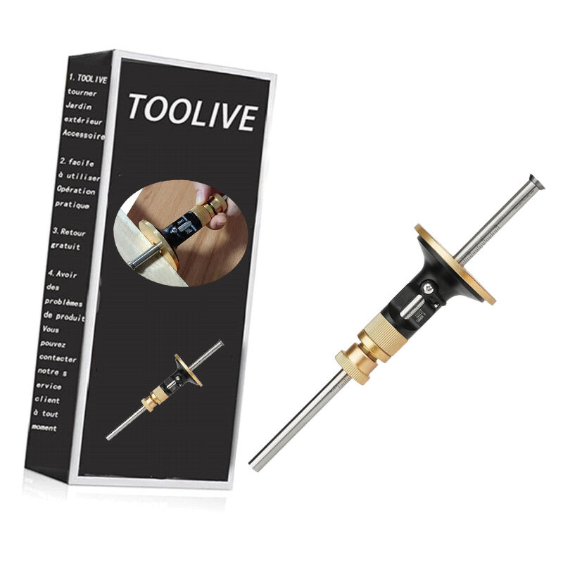 Dontodent - Trusquin de traçage, avec roue pour bois tendres et durs, verrou de sécurité, fonction de micro réglage