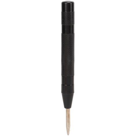 Pointeau automatique à haute dureté, brise-vitre avec tension réglable et structure en acier, positionneur de centrage noir.