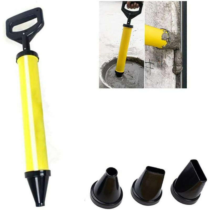 Tumalagia - Pointer Caulking Gun, Mortar and Mortar Caulking Gun with Mortar Pump and 4 Nozzles