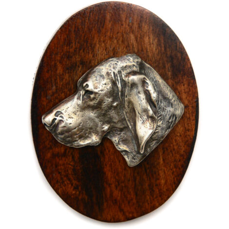 Pointer - eine Hundeshow-Brosche, ein Clip für eine Startnummer, ein Abzeichen mit einem Hund von Art-Dog