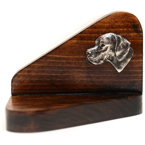 Pointer I - Kerzenständer aus Holz mit Hund, Teelichtständer, Hundedenkmal von Art-Dog