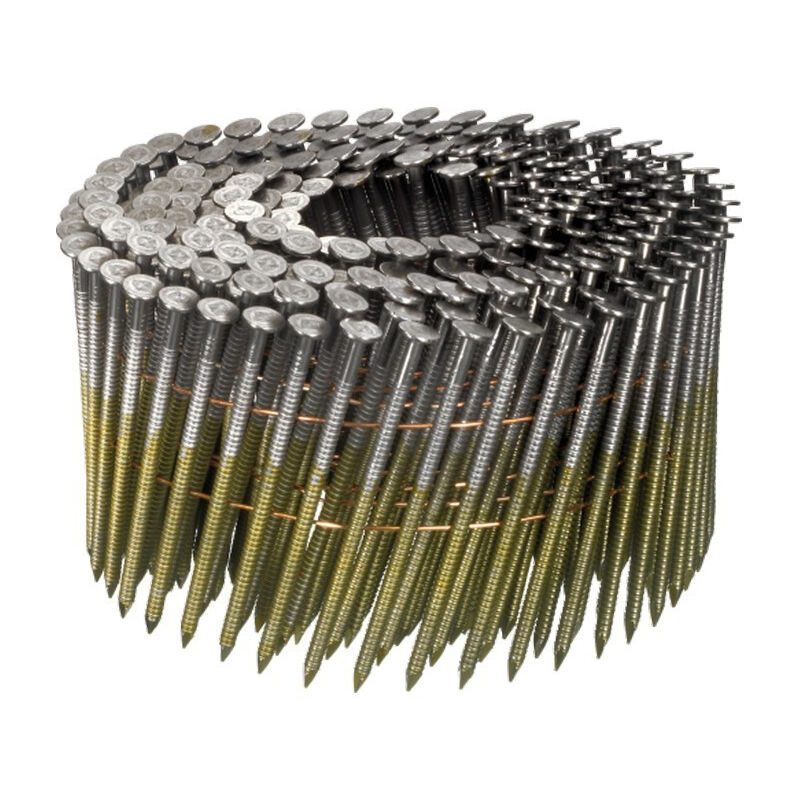 Pointes 16° 2.5x55 mm - Annelées Galvanisées en rouleaux plats fil métal - Carton de 9000 clous - arca - SPR2555AG