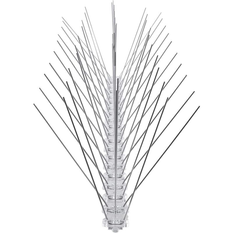 Yzmrbdqc - Pointes anti-oiseaux en acier inoxydable anti-pigeon Longueur totale 3 mètres 6 éléments Pointes anti-oiseaux de 50 cm avec verrouillage