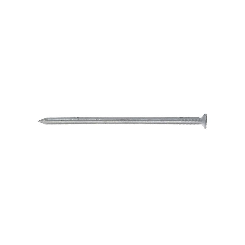 Pointes cannelées tête plate acier galvanisé à chaud, diamètre 5,1 mm, longueur 140 mm, cartouche de 5 kg - simpson
