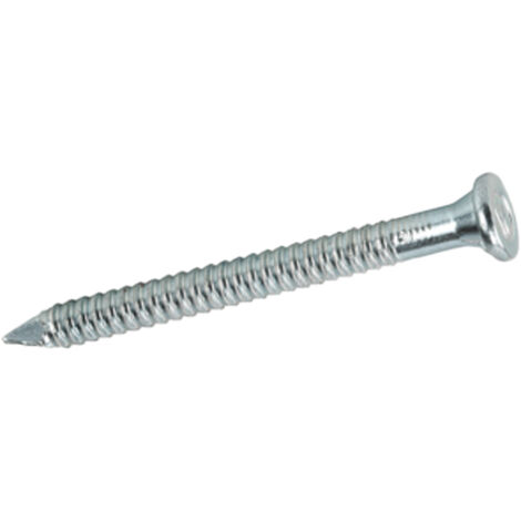 Pointes crantées ø4 - Décor : Galvanisé - Diamètre : 4 mm - Longueur : 50 mm - Matériau : Acier - ITAR