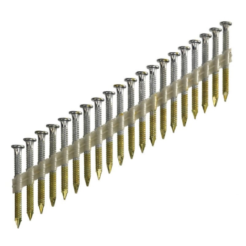 Pointes d'ancrage en bande papier - 20° - 4x40 mm - Annelées Galvanisées - Boite de 1000 - arca - SPB4R40G