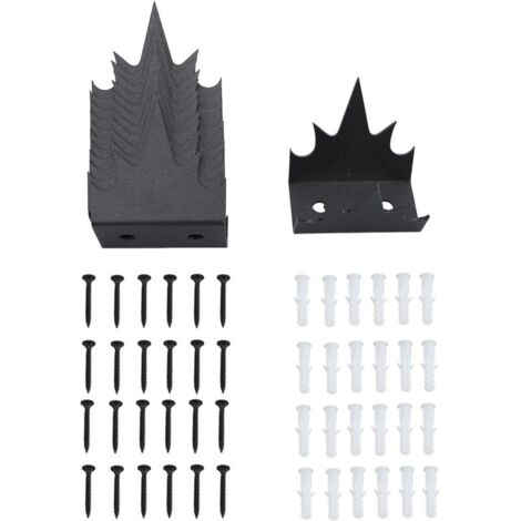 Pointes de clture de sécurité en fer, 12 pièces, Anti-intrusion, deux couches de revêtement antirouille, pointes de clture Anti-vol pour la maison