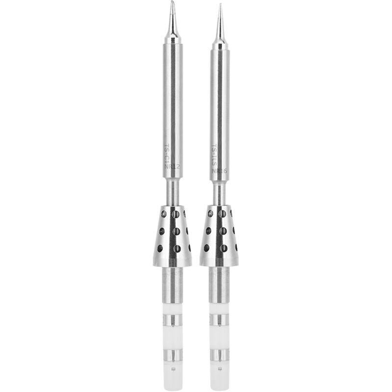 Sunxury - Pointes de fer à souder en acier inoxydable de type stylo, remplacement pour fer à souder TS100 (ts & 8209 C1 + ts & 8209 ils)