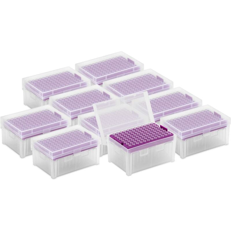 Pointes de pipette 10 µl sans DNAse/ARNse boite de pointes de pipette 10 x 96 piècesPointes de pipette 10 µl sans DNAse/ARNse boite de pointes de