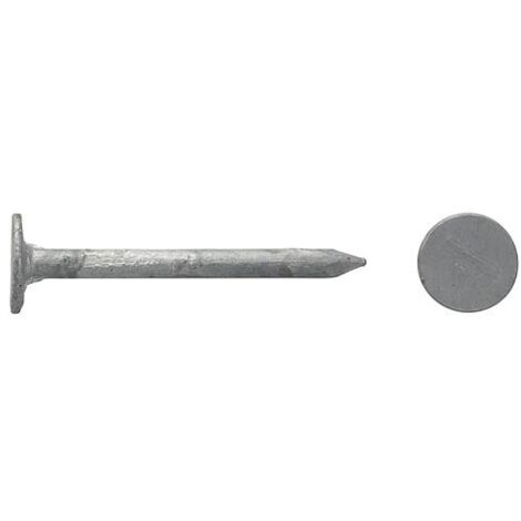 Pointes de toit/pointes à tête large forme B DIN 1160 galvanisées à chaud (tzn) 2 x 20 conditionnement : 2,5 kg