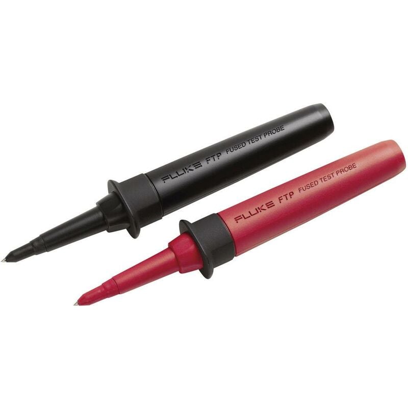 Jeu de pointes de touche de sécurité Fluke FTP-1 enfichable 4 mm cat iii 1000 v, cat iv 600 v noir, rouge 1 pc(s) Q75991