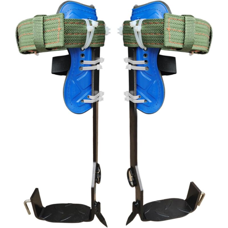 Pointes d'escalade d'arbre en Plaque d'acier, équipement d'escalade d'arbre, Chaussures d'escalade de Poteau d'arbre Verticales Antidérapantes avec