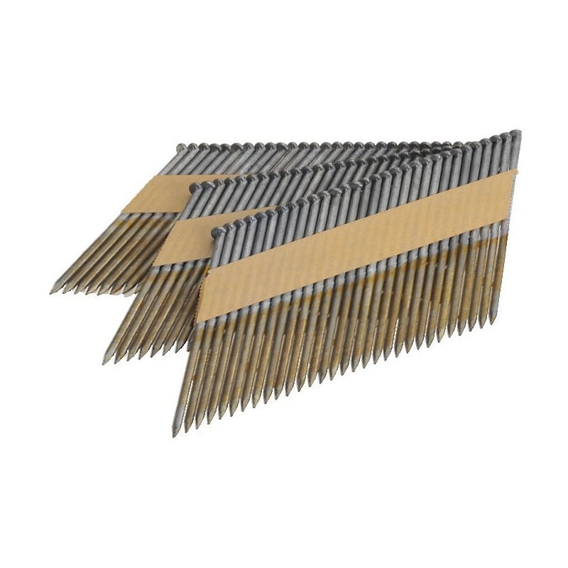 Pointes en bande 34° 2.8x50 Annelées Acier Tête en d - Sans gaz - Boite de 2200 clous - arca - SPB343150RS