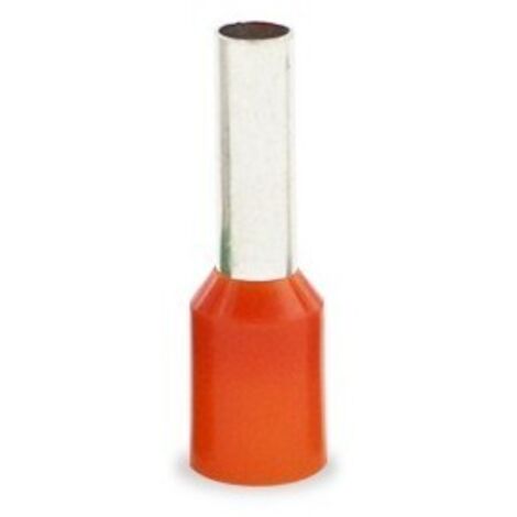 Pointes isolées section 4mm Orange 50 unités