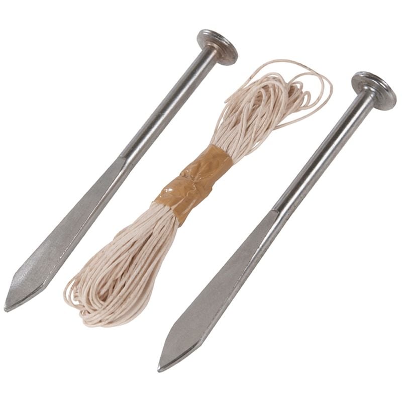 Silverline - pointes pour cordeau de maçon 160 mm 28299