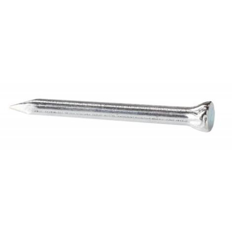 Pointes tête fraisée corps strié acier trempé zingué brillant. diamètre 2.7 mm. longueur 30 mm. boîte de 1 kg - DON QUICHOTTE