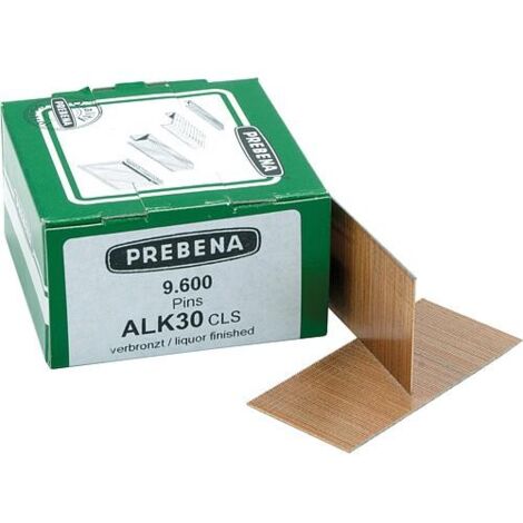 Pointes type ALK, 30 mm, acier bronzé,