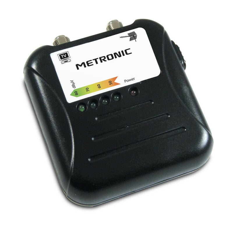 Metronic - Pointeur d'antenne tnt à fiche f - Noir