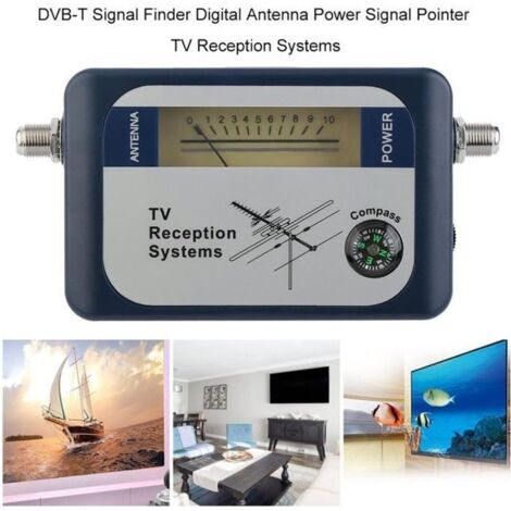 Pointeur de signal d\'alimentation d\'antenne numérique, recherche de signaux DVB-T, Systèmes de réception TV